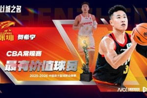 深圳队贺希宁加冕CBA常规赛MVP，外援史密斯获国际最佳